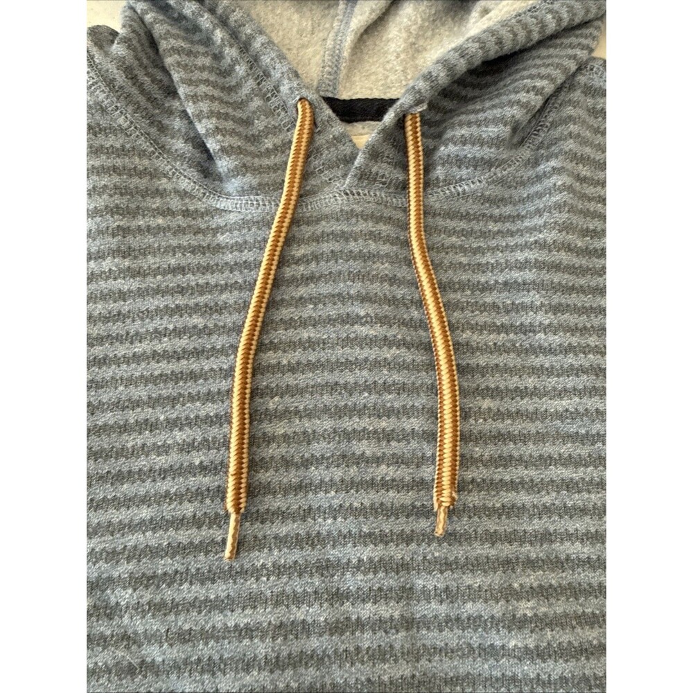 Levi’s Levi Strauss Co. Men’s Grey Striped Sweatshirt Pullover Hoodie Small - Picture 6 of 16